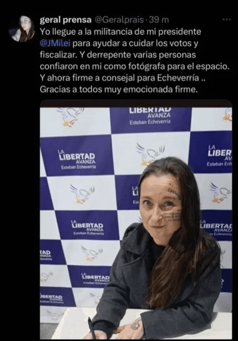 La consejal de Milei: ortografía libertaria